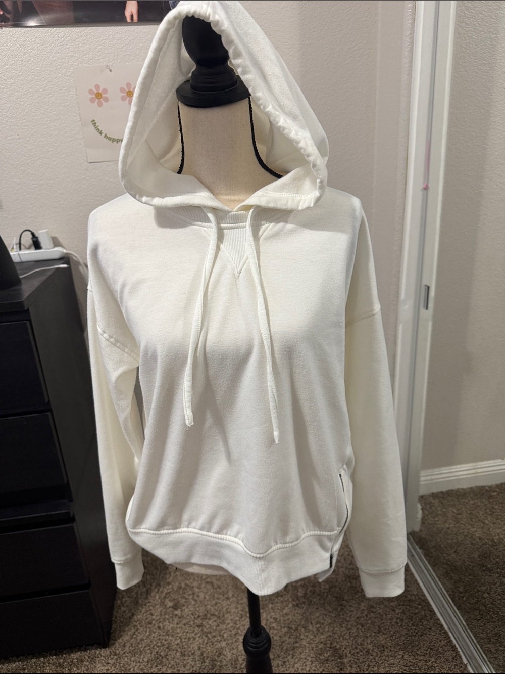 SO Cream Hooded Pullover Sweatshirt